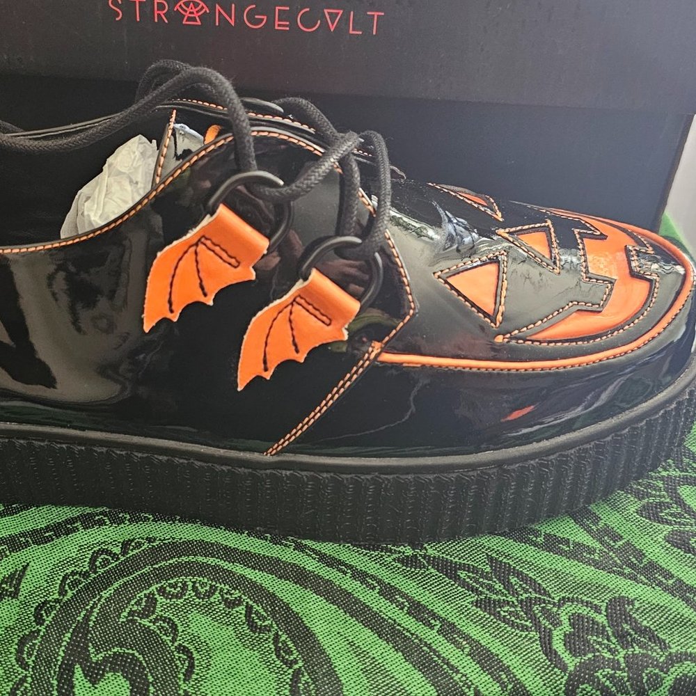 Strange Cvlt Krypt-Jack in Black/Reflective Orange size 13
